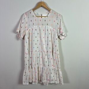 Vacate The Label White and Neon Short Sleeve Dress